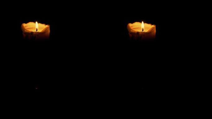 蜡烛在黑暗的房间里被吹灭