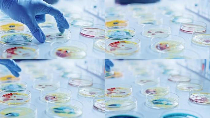 科学家使用培养皿与各种细菌，组织和血液样本。药物研究的概念用于抗生素，用DNA增强药物治疗疾病。移动