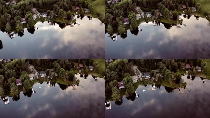 乡村4k空中建立镜头。