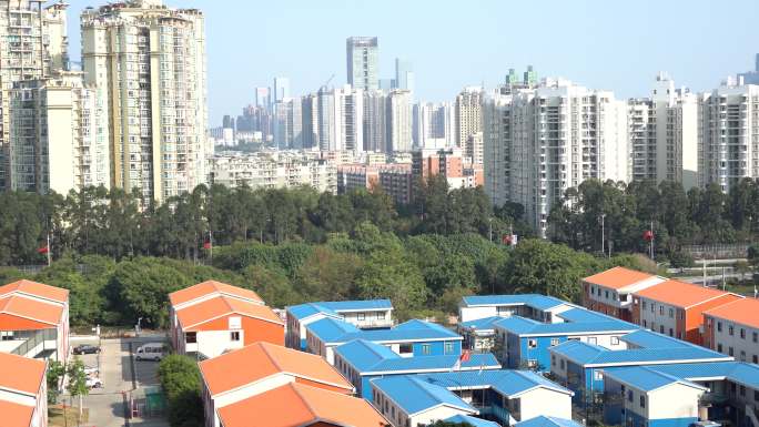 大湾区 前海湾  城市区域景观