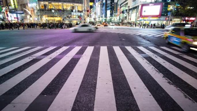 涩谷十字路口延时涩谷十字路口延时城市夜景