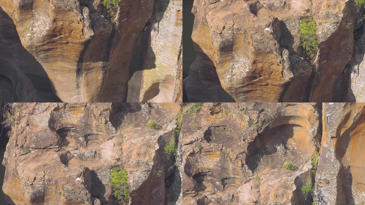 岩石上的特写岩石细节岩石纹理岩石色彩