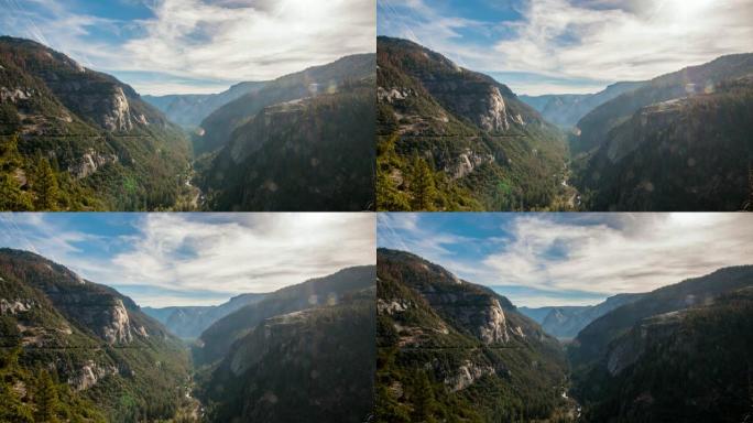 WS Time lapse scenic，sunny mountain range，美国