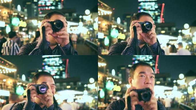 夜生活: 年轻的亚洲人捕捉图像