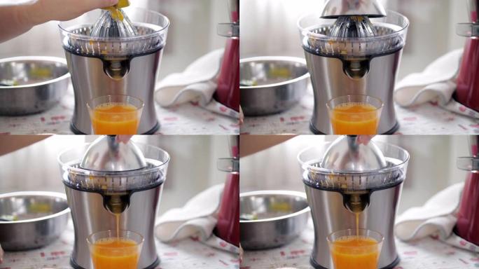 鲜橙汁榨汁机榨汁机榨橙汁补充卫生素