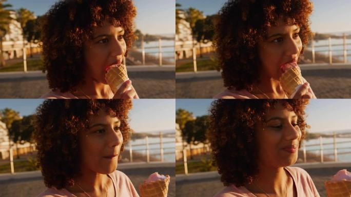 吃冰淇淋的女人吃冰淇淋的女人