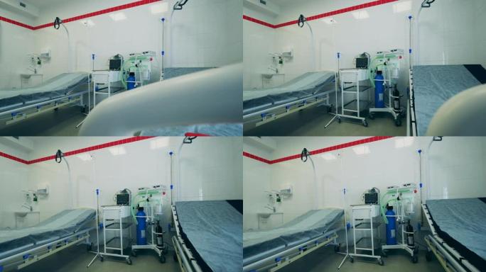 大流行期间医疗病房的通风设备。