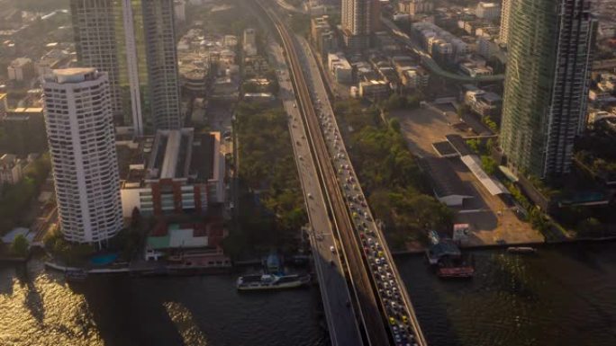 摘要曼谷，城市中的交通
