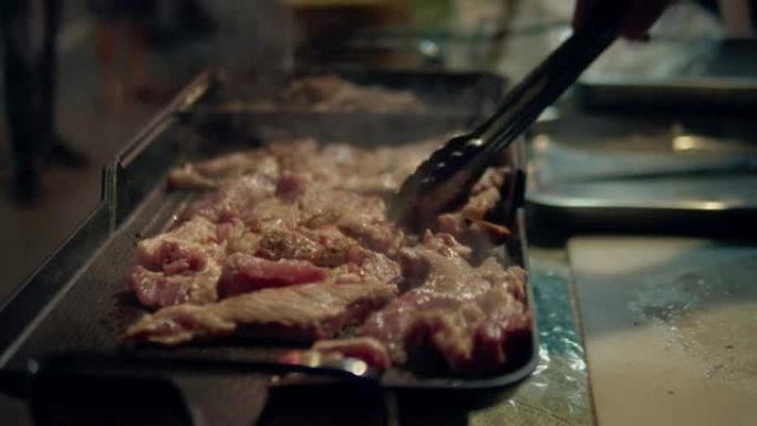 韩国烧烤视频素材