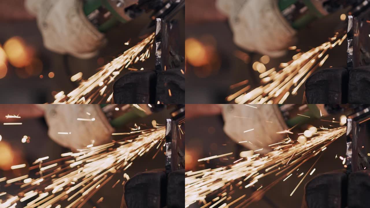 焊接强接头工业切割火花磨光机