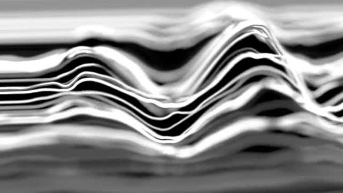 4k抽象线呈波浪形。