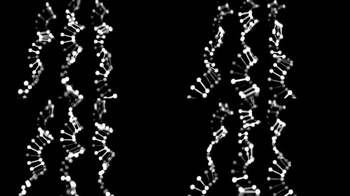 4k抽象DNA螺旋。