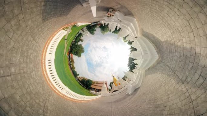 小星球Wat Suan Dok寺地标著名的地方360景观