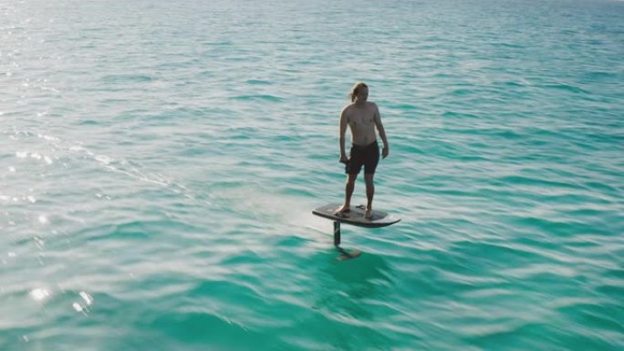 在海上默默飞翔海水海洋海上