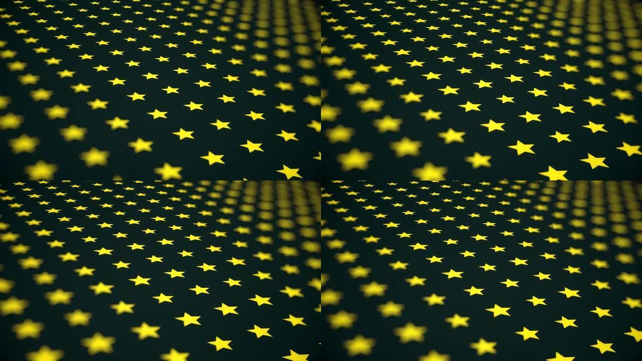 黄色星星背景 (可循环)