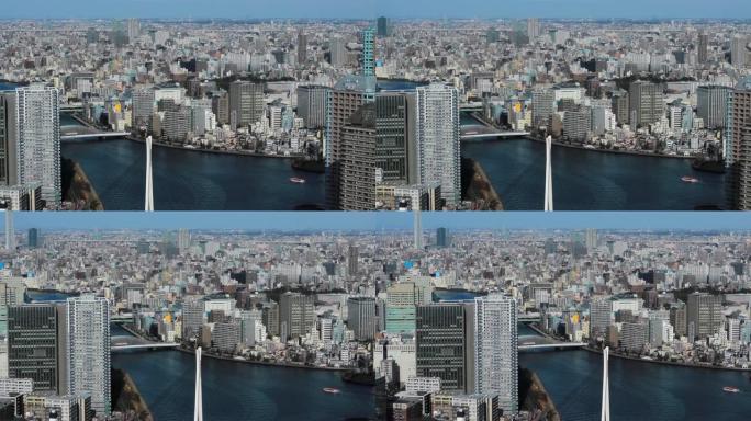 东京景观东京宣传片航拍建筑群