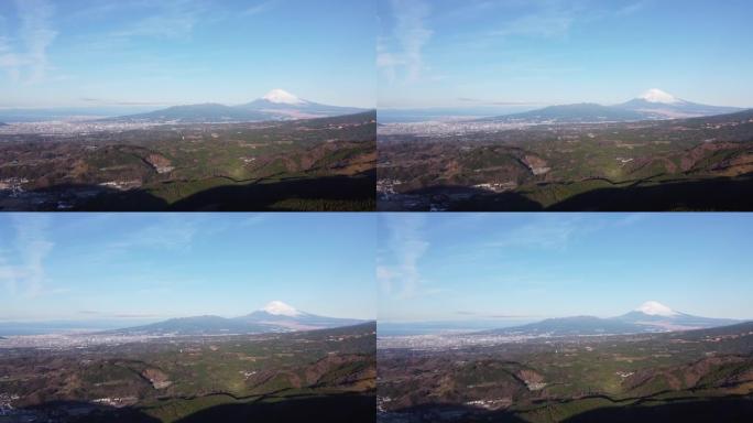 日本伊豆半岛、热海、富士山和温泉地区