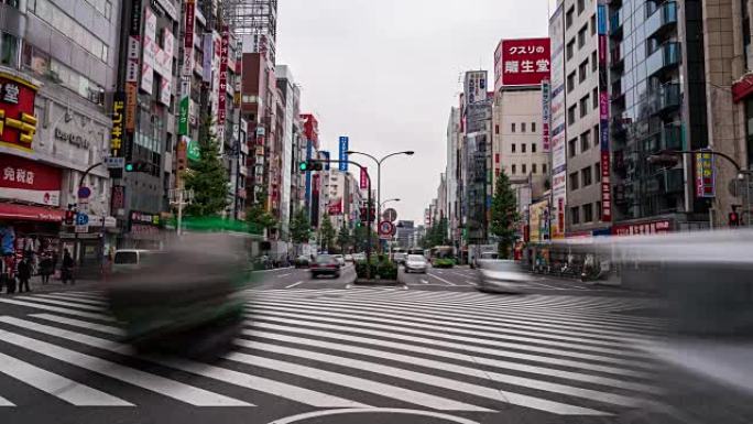 日本东京歌舞伎町区建筑的4k延时