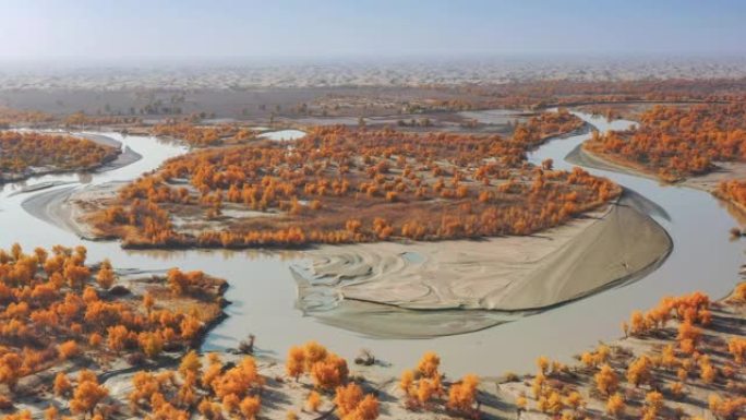 新疆鸟瞰图大美新疆新疆航拍冬季新疆美景