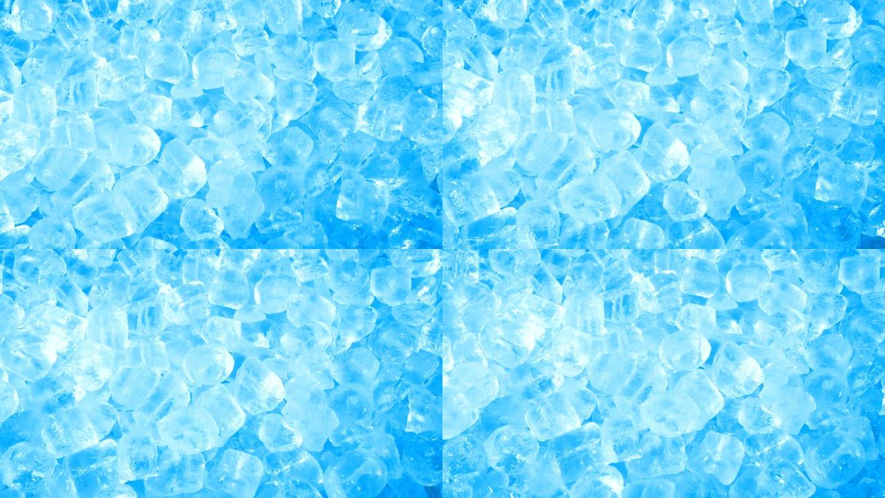 纯蓝色冰立方桩
