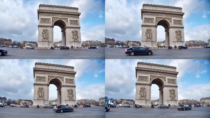 凯旋门。巴黎奥运会国外旅游周游世界
