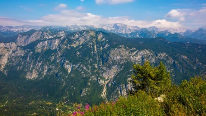 朱利安阿尔卑斯山上空的T/L云景