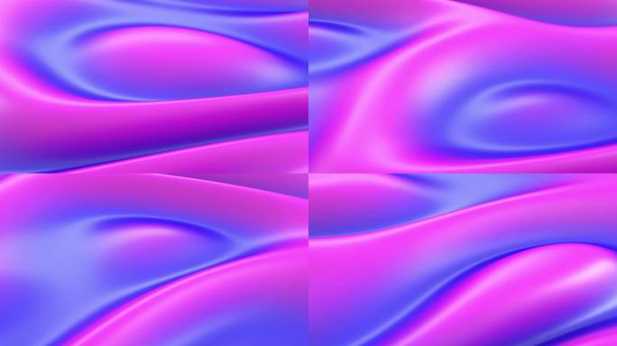 亮粉色和紫色移动液体抽象现代背景