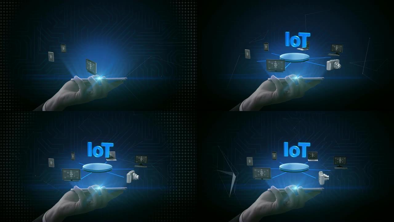 升降智能手机，移动，各种连接 “iot” 技术的移动设备。4k电影。