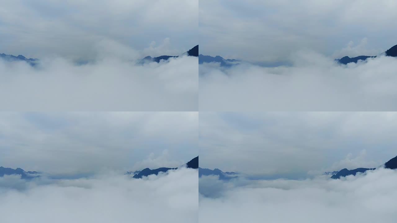 山顶的空中云