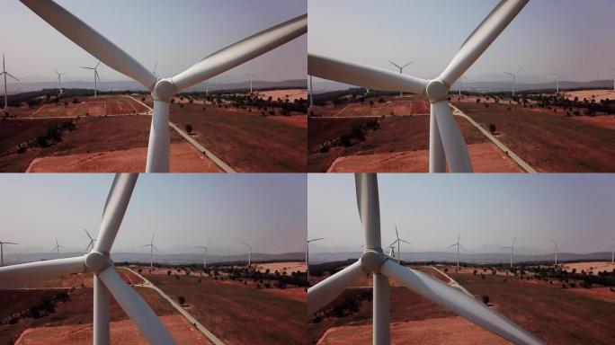 风力涡轮机替代能源航拍