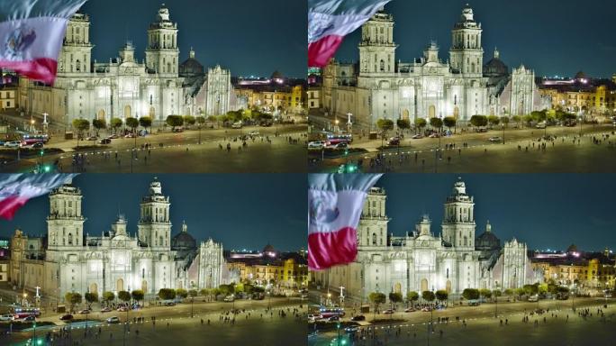 墨西哥城大都会大教堂。墨西哥著名的地方。
