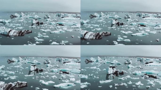 海洋中的冰块全球变暖经济危机北极
