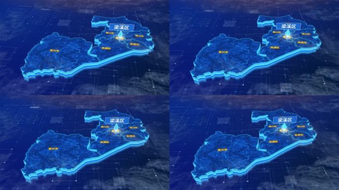 无锡市梁溪区蓝色三维科技区位地图