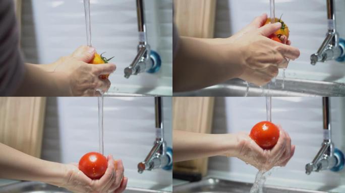 洗西红柿