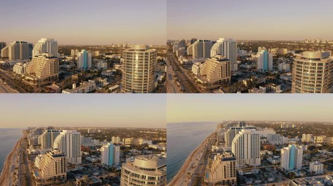 美国佛罗里达州迈阿密迈阿密海滩WS风景城市景观