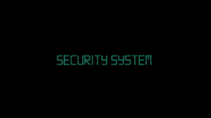 安全系统故障排版字母