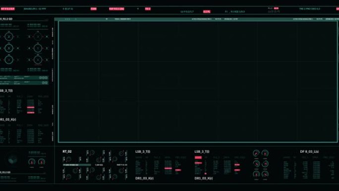带有空白数字面板的数字接口，用于电影和有关未来，医学，警察的项目。