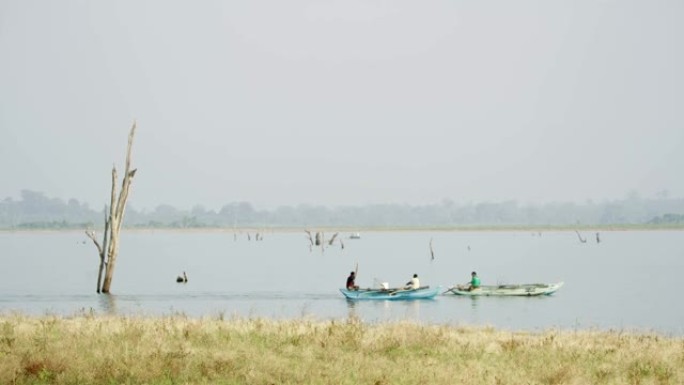 斯里兰卡桑尼河上的女士划船