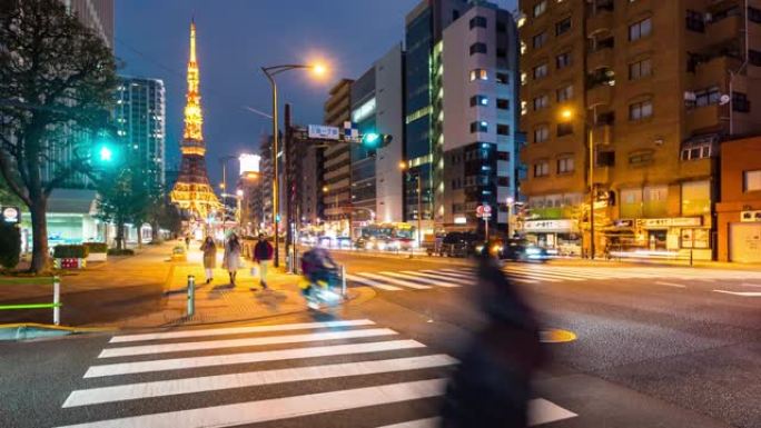 延时: 日本东京铁塔日落