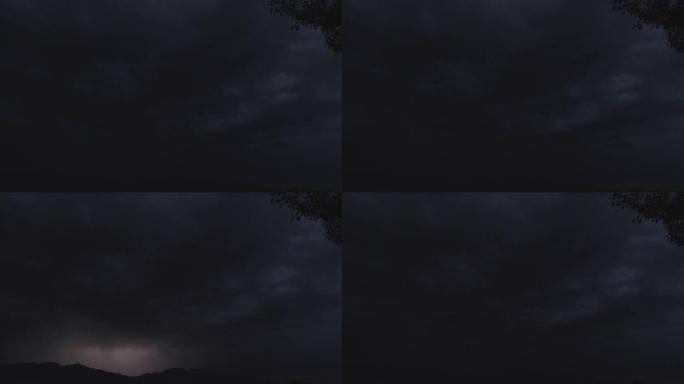 夜空中的闪光恶劣天气极端天气