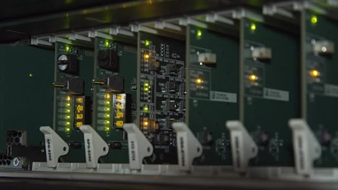 服务器硬件特写芯片科技硬件电路板人工智能