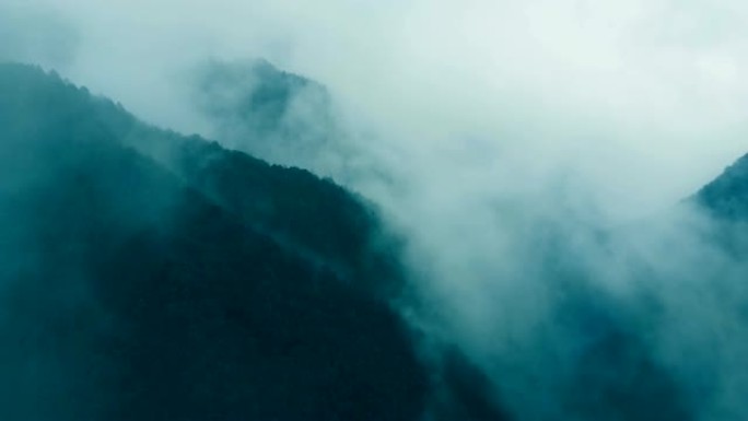 雾山生态山脉大山云海自然景观