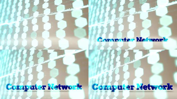 计算机网络电脑网络互联网背景六边形