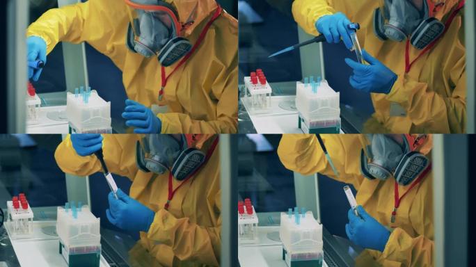 实验室工作人员开发了一种冠状病毒疫苗。