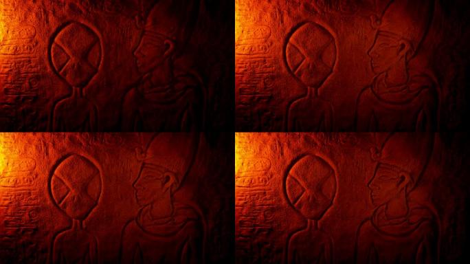 古埃及雕刻中的外星人描绘