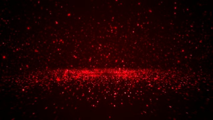 粒子抽象背景红色光斑穿梭冲屏漂浮飞舞