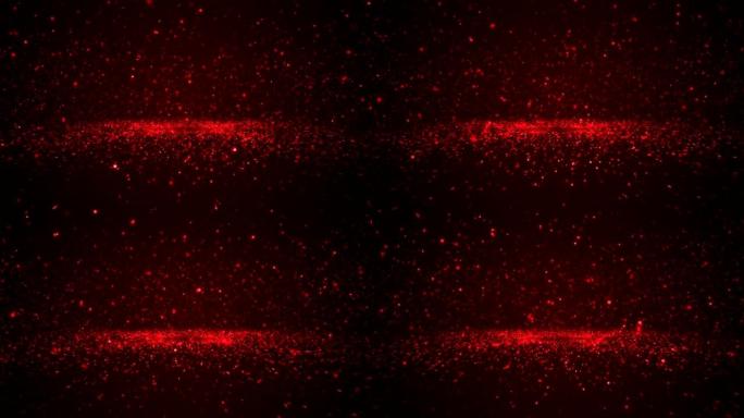 粒子抽象背景红色光斑穿梭冲屏漂浮飞舞