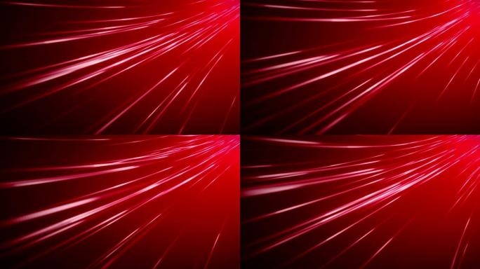 红色光纤抽象背景 (可循环)