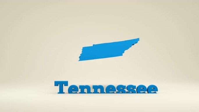 美国田纳西州蓝色字母