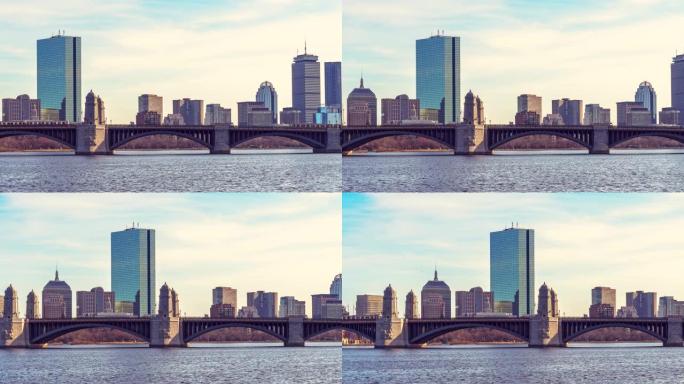 波士顿朗费罗大桥的时间流逝